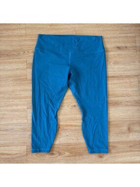 Lululemon Athletic Align High Rise Yoga Pants 25” Capture Blue Women’s Size 20